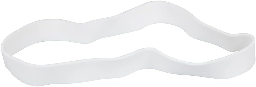 JAM PAPER Durable Rubber Bands - Size 107 - White Multi-Purpose Rubberbands - 50/Pack