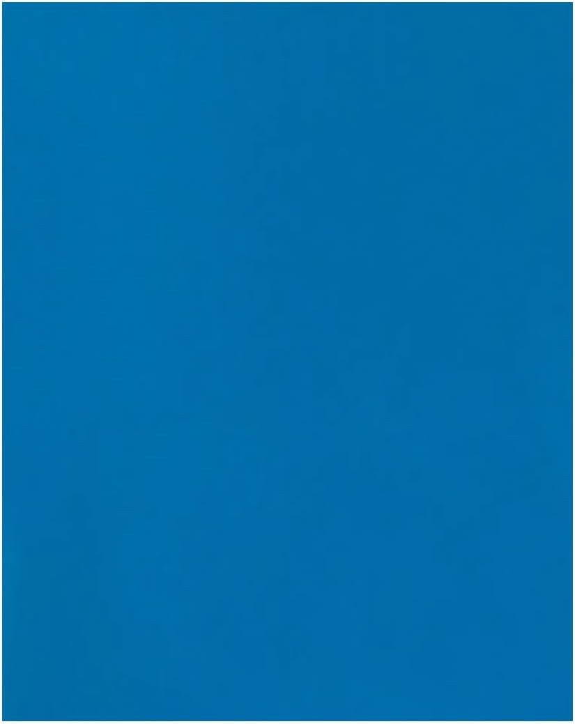 JAM PAPER Custom Printed Semi-Gloss Folders with Round Corner Pockets - Personalized Logo & Text - 10 pt C2S - Blue - 100/Pack