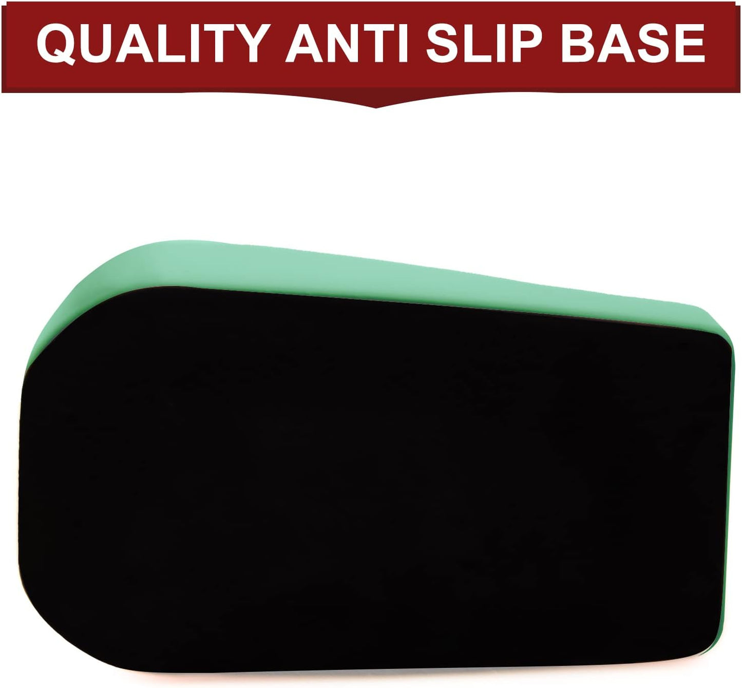 2Pcs Desktop Tape Dispenser Adhesive Roll Holder with Weighted Nonskid Base, Green (Tape not Included)