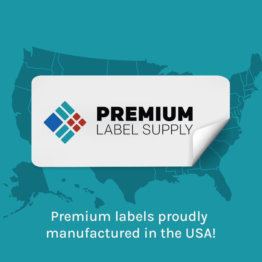Premium Label Supply Bright Neon Color Fluorescent Sticker Labels - 1" Round Labels - (Fluorescent Green, 1,575 Labels)