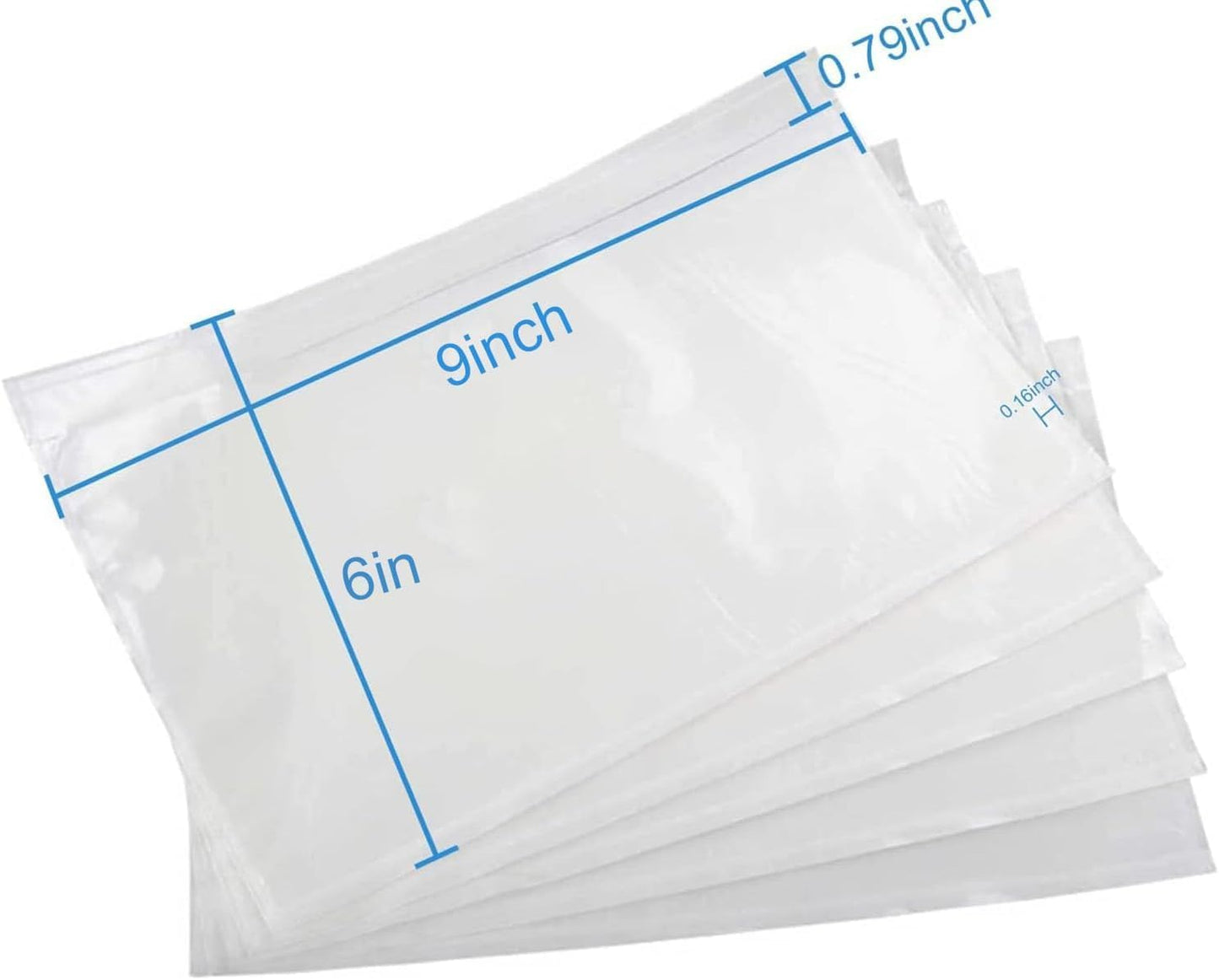 Coopaty 6" x 9" Adhesive Packing List Envelopes Clear Plastic Mailing Shipping Envelope Pouch (50 Bags)