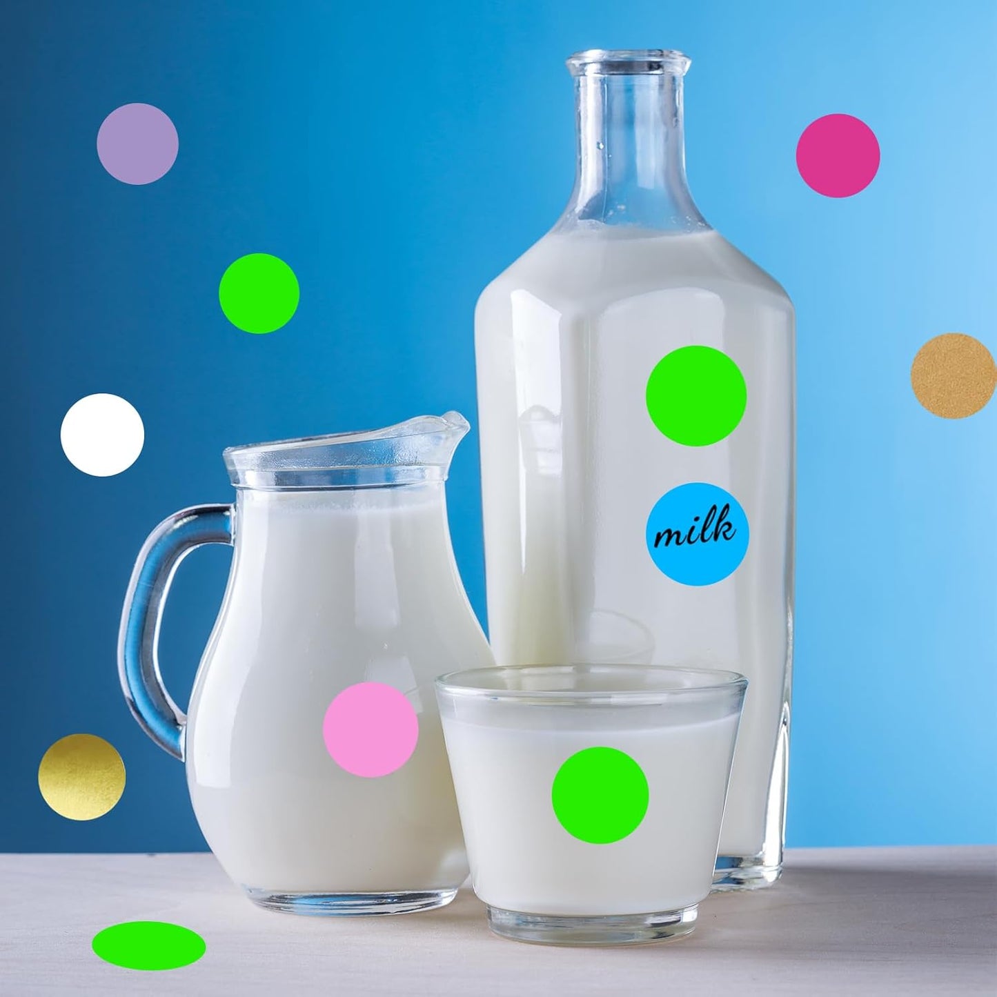 1 Inch Round Label Removable Color Code Dot Stickers,Garage Sale Sticker Price Tags Blank Yard Sale Circle Dot Stickers Writable (1050 Pack,Fluorescent Green)