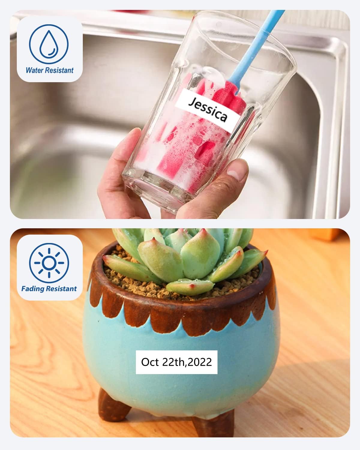 Compatible for Brother P Touch Label Tape 1 Inch TZe TZ Tape 24mm 0.94 Laminated White TZc251 TZe251 TZe-251 for PTouch PT-D600 PT-P710BT PT-P700 Label Maker, 1" X 26.2', 4-Pack