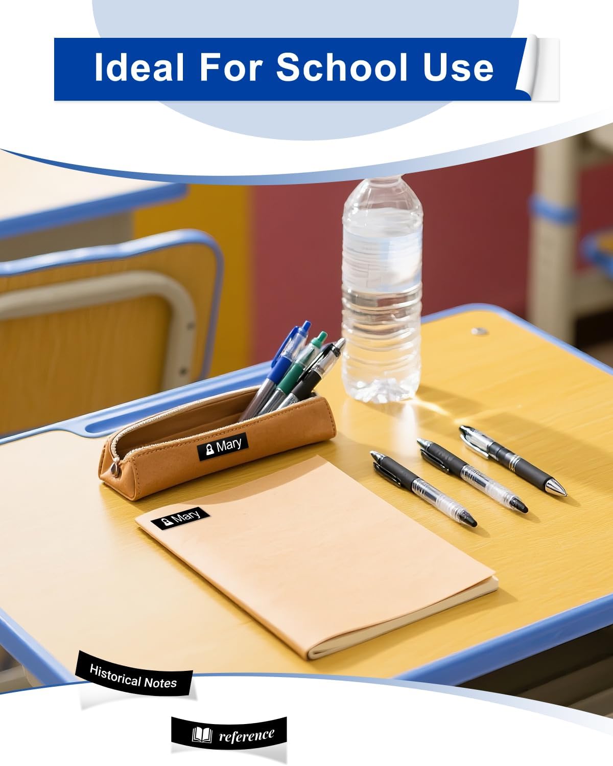 BOYEEZON Label Maker Tape 12mm 0.47 Black Replacement for Brother P Touch Label Tape TZe-335 TZ TZe 12mm 0.47 Laminated White on Black for Brother PTD210 PTD400 PTD410 PTD600, 4 Packs