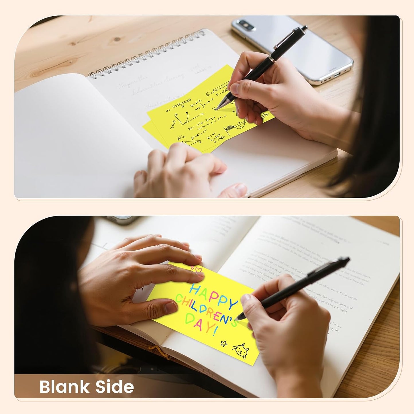 Index Cards 3x5 Inch, 300sheets, Flash Cards, Blank Yellow Note Cards Paper For Studying, Schools Supplies, College, Office And Home Organization, Note Taking Supplies