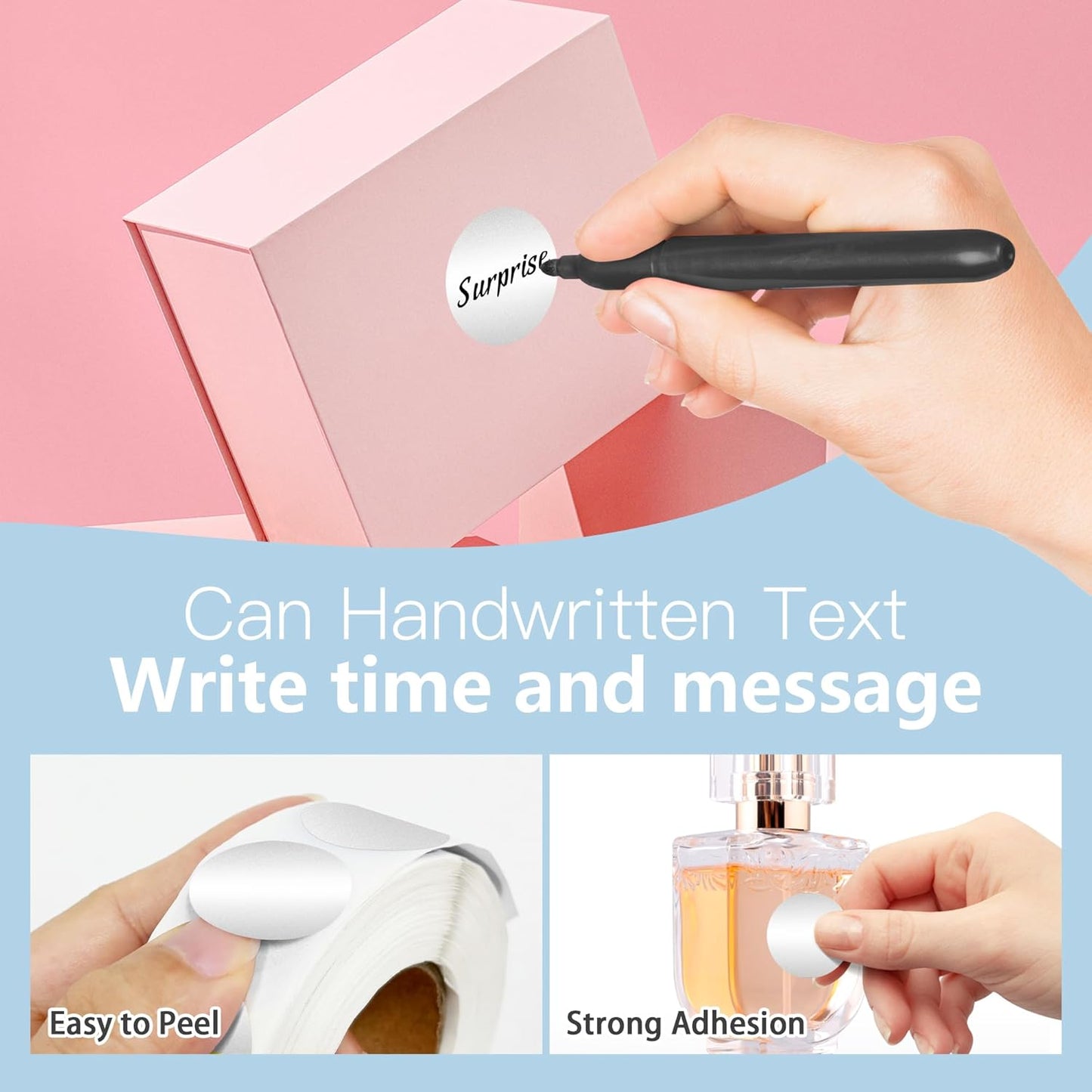 1 Inch Round Color Coding Labels, 1000 Dots Per Roll Sliver Color Coded Dot Stickers, Round Color Dot Labels for Organizing, Filing, and Storage