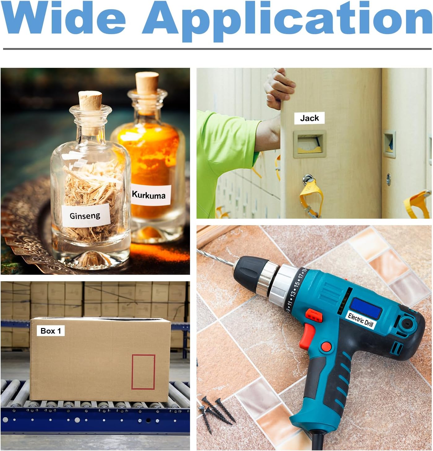 GREENARK Compatible TZe-231 label tape TZe231 TZ TZE 231 Replacement for Brother Black on White Replacement for Brother P-Touch P Touch Label Maker PT-J100 PT-J100W PT-120 PT160 etc (12mm x 8m),4-Pack