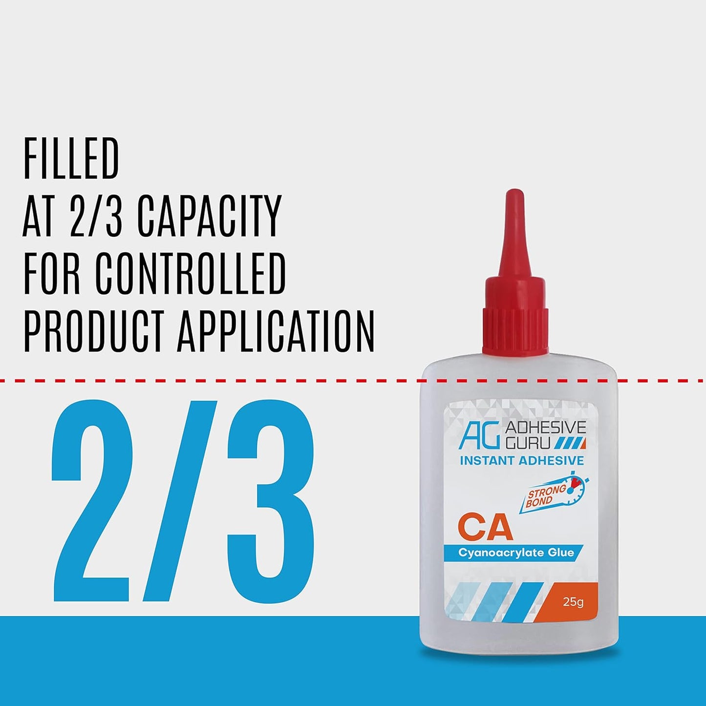 Adhesive Guru CA Glue with Activator Woodworking (4 x 0.9 oz - 4 x 3.38 fl oz) Cyanoacrylate Super Glue for Plastic, Glass, Ceramic, DIY, 3D Printing (4 Pack)