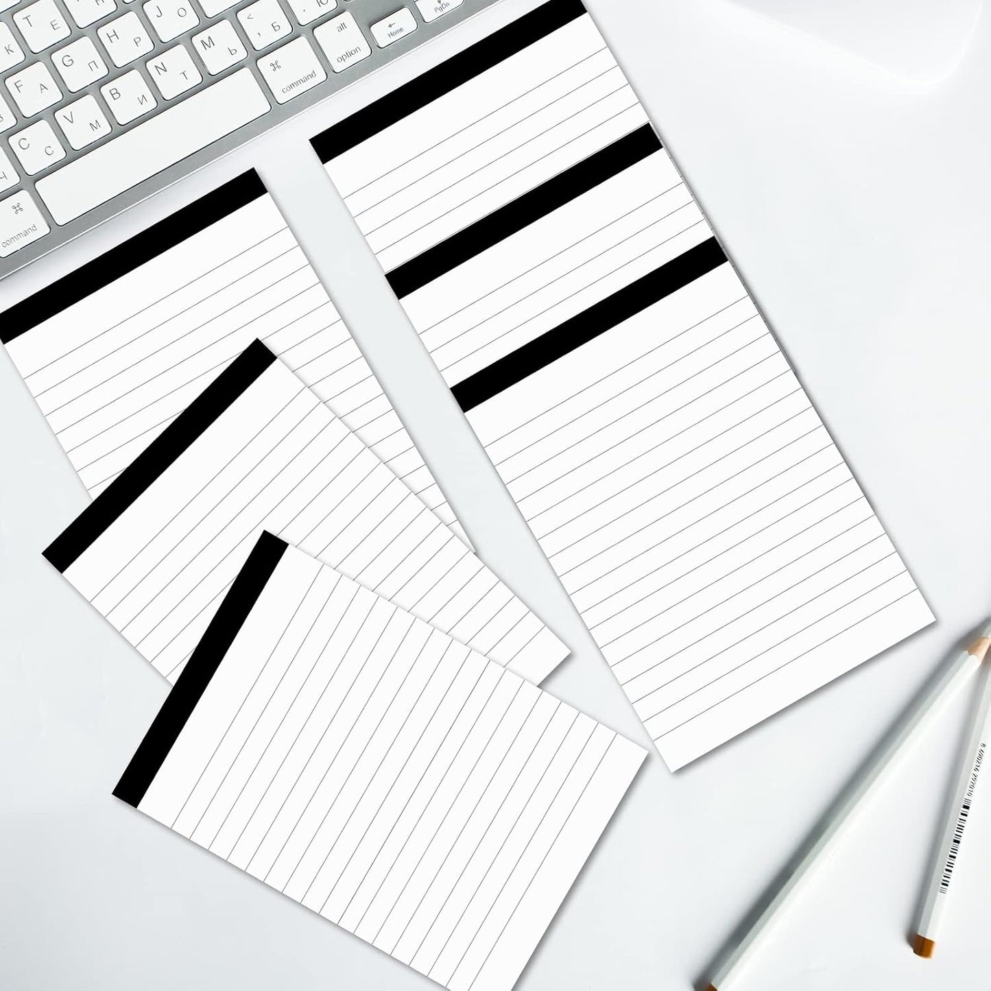 20 Pcs Perforated Note Pads College Ruled - 4" x 6" Inch Writing Notepad for Daily Planning - Perforated Small Notepads with 30 Sheets per Pad - Ruled Papers