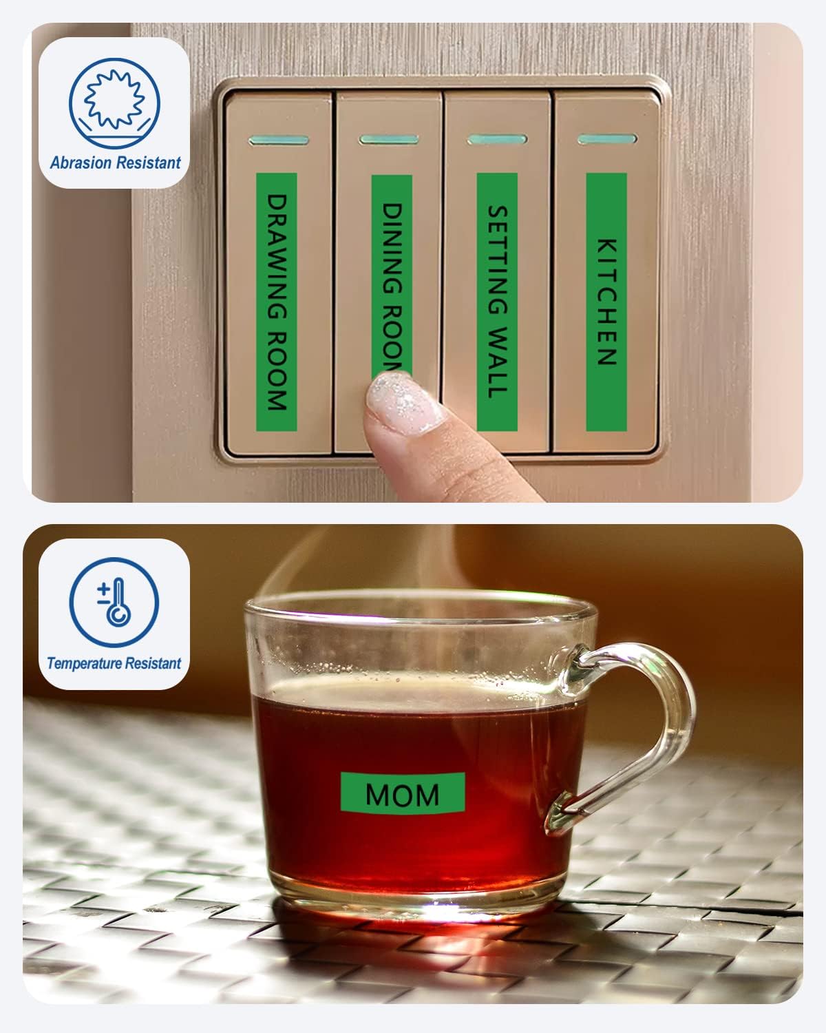 3-Pack Tze Tz Tape 12mm 0.47 Laminated Green TZe-731 TZe731 Label Tape Compatible for Brother P Touch Label Maker Tape for PT D200 D210 D220 D400 Cube, Black on Green, 1/2 Inch x 26.2 Feet