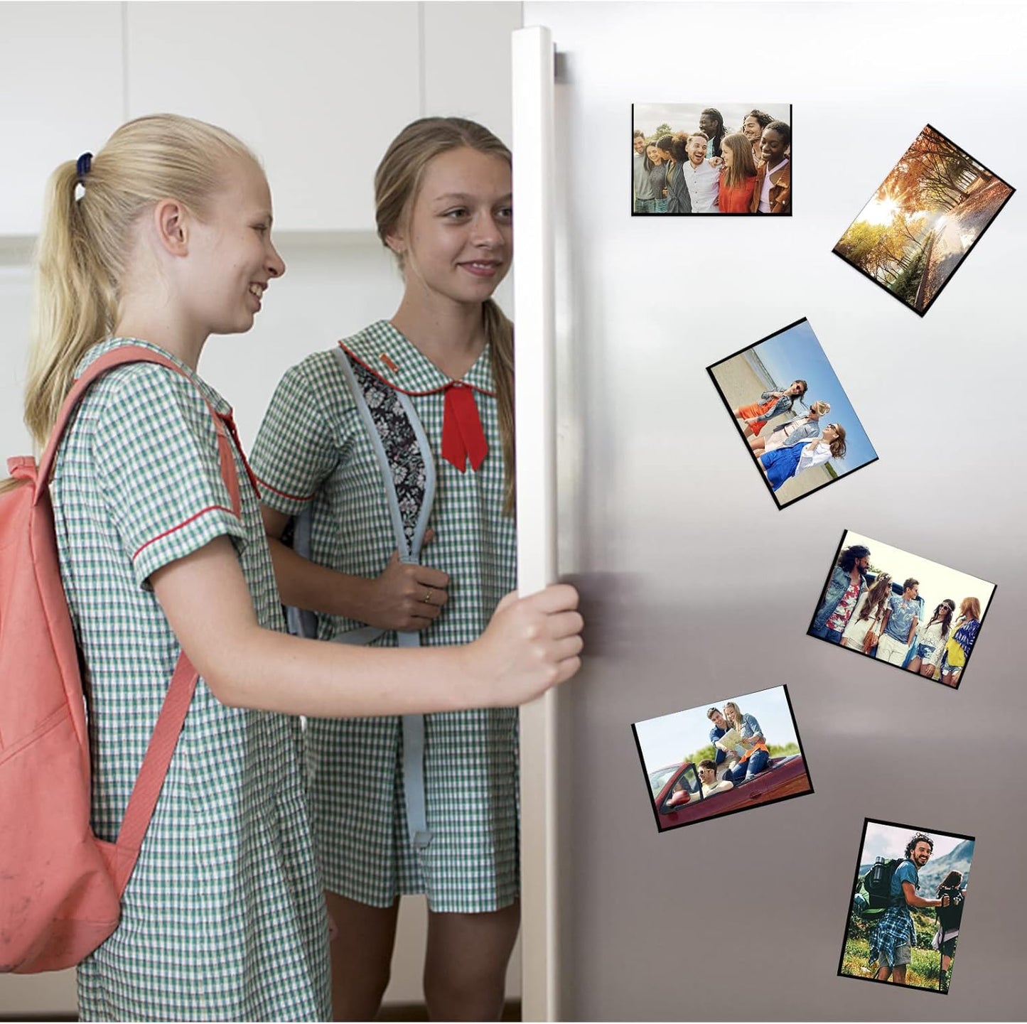 Black Magnetic Picture Frame 4X6 for Refrigerator-20 Pack,Black Photo Magnets Sleeves