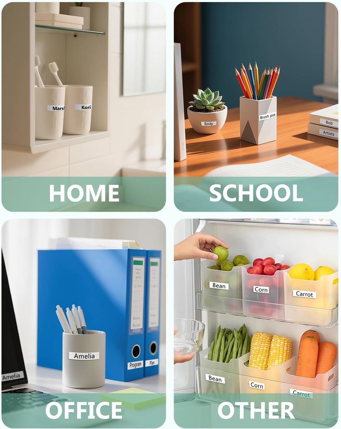 10-Pack 12 mm 0.47" Black on White Compatible for Brother Tze-231 Tz231 P Touch Label Tape 12mm 0.47" Laminated White Tze Tz Tape 1/2" for PT-D210 PT-D202 PT-D220 PTD410 PTD600 PTD400 PT2430