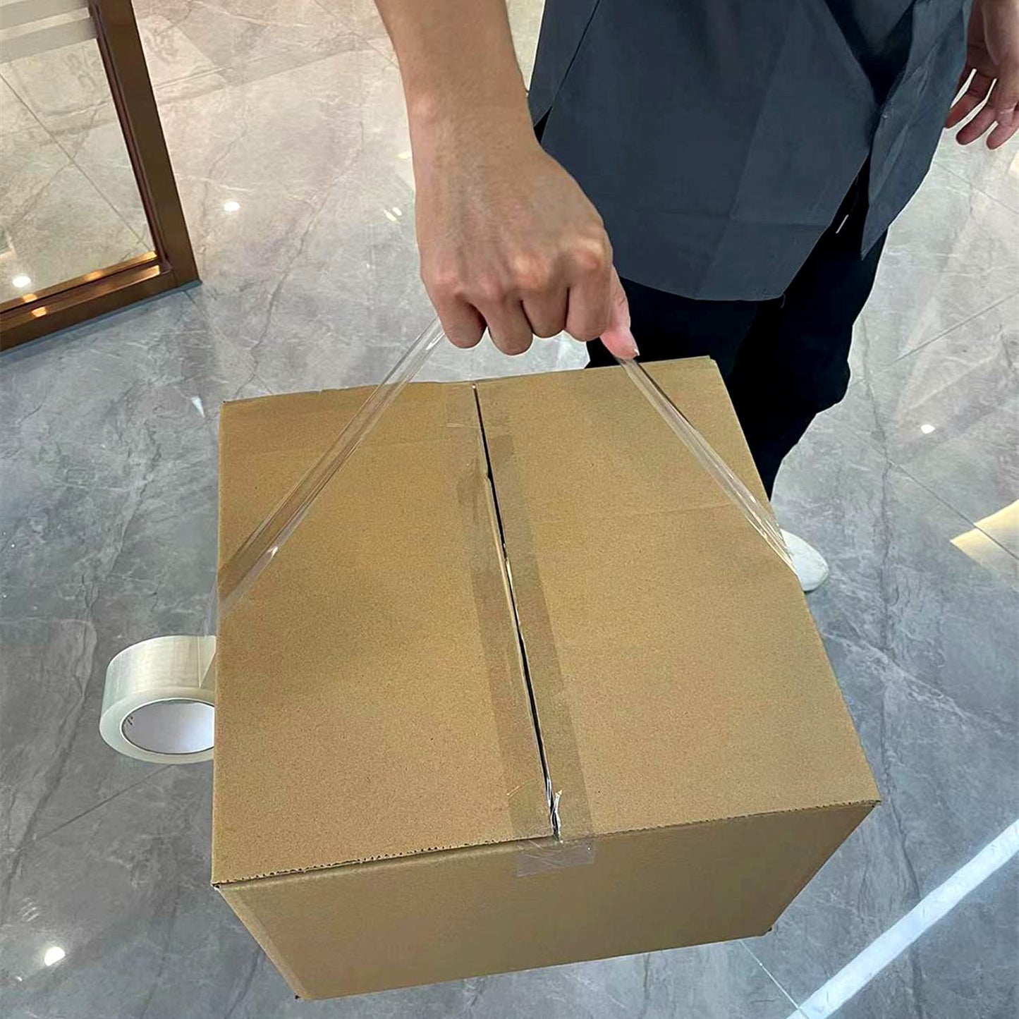 COSIMIXO Heavy Duty Packing Tape 2.7mil x 1.88" x 60 Yards, 6 Rolls,Industrial 3" Core, Clear, Great for Packing, Shipping & Moving