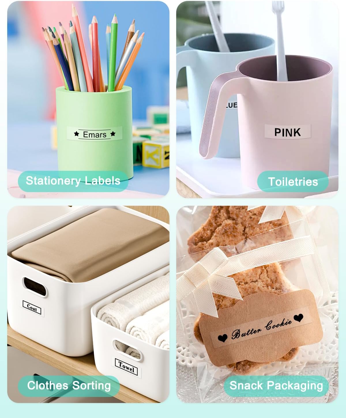 BOYEEZON TZe/TZ Tape 12mm 0.47 Laminated Clear Replacement for Brother Ptouch TZe-131 Laminated Black on Clear Label Tape for Brother Label Maker PT-D210, PT-D220, PT-H110, PT-D400, 5-Pack