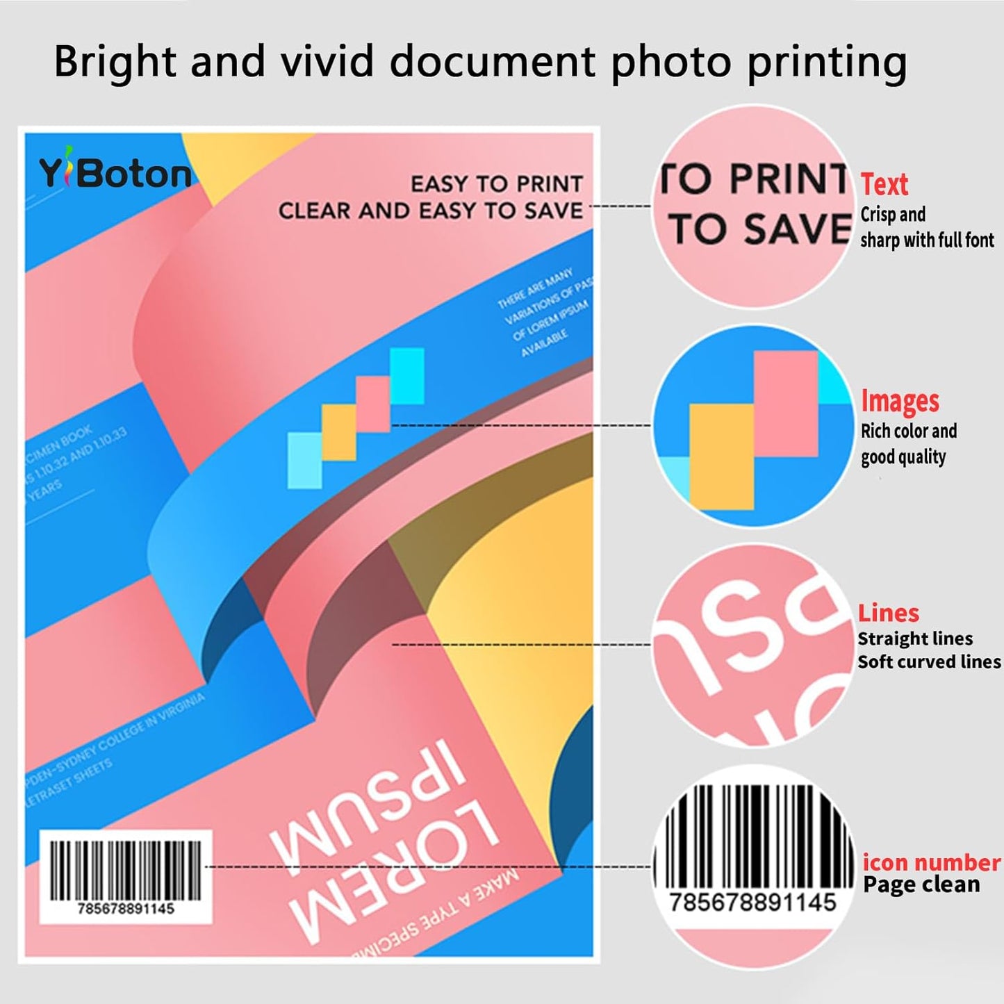 High Yield LX900 LX-900 Ink Cartridge Replacement for Primera 53422 53423 53424 53425 Used for Primera LX900 Printer Ink (4-Pack Black Cyan Magenta Yellow)