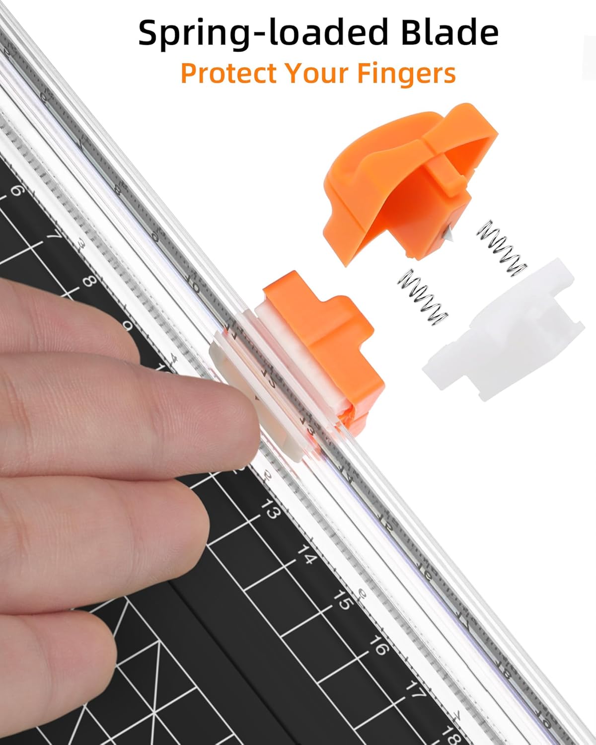 Firbon Black A5 Paper Cutter, Straight Small Paper Trimmer with Side Ruler for Scrapbooking Craft, Paper, Coupon, Label, Cardstock