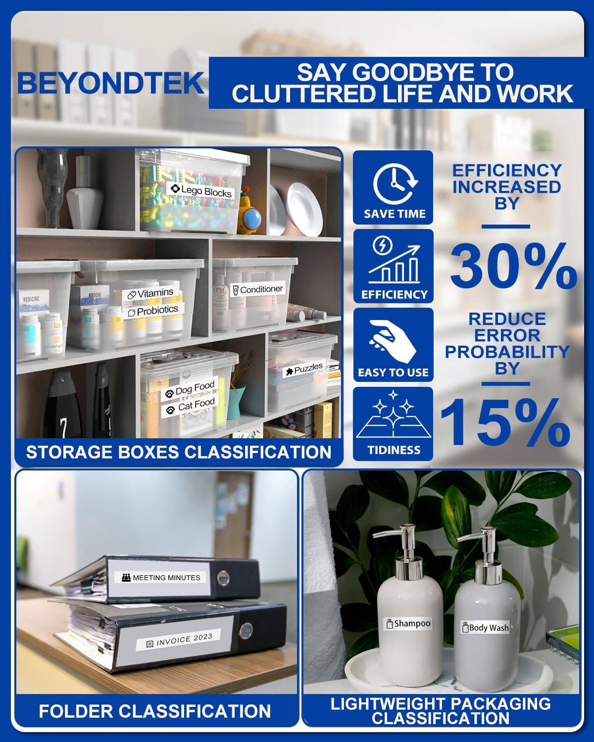 20PK TZE-231 Compatible with Brother P Touch Label Tape 12mm 0.47 White Refill TZe-231 Label Tape for Brother P-Touch Label Maker PT-D210 PT-H110 PT-D220 8m 26.2ft