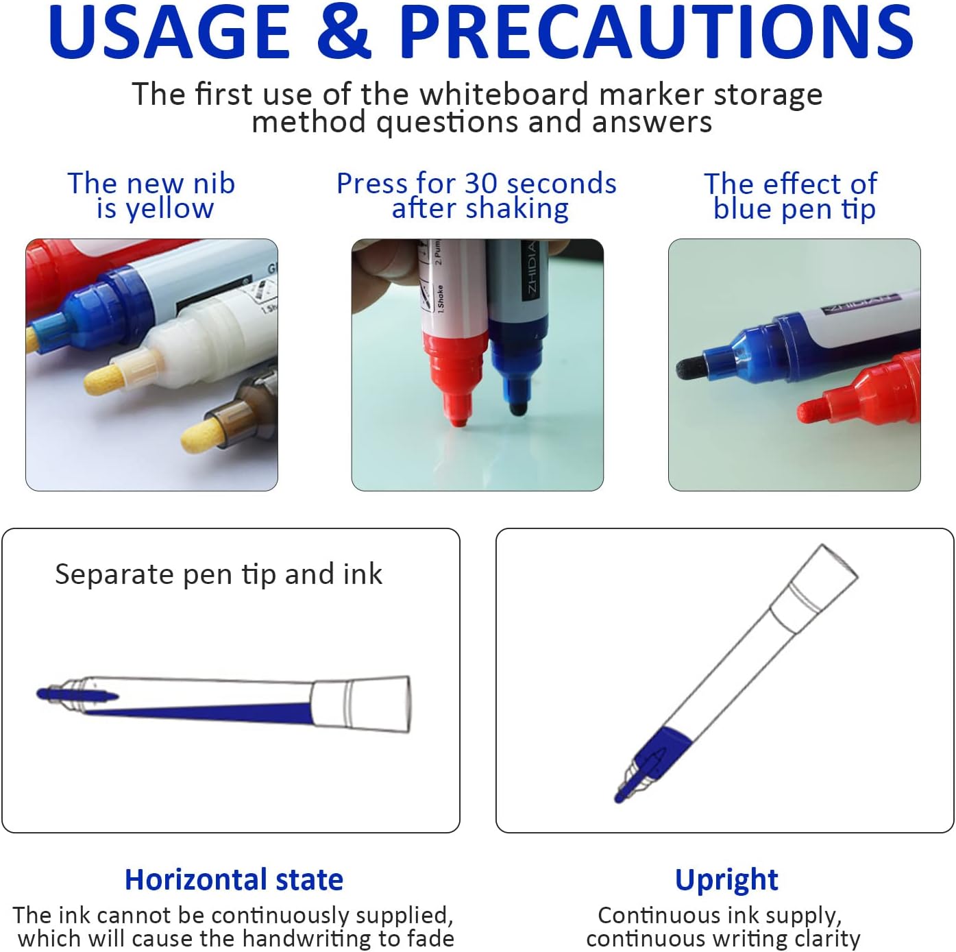 Glass Whiteboard Markers, Spray Magnetic Eraser & 2-in-1 Reversible Dual Tip - Bullet & Fine Point, Erasable Liquid Dry Erase Pens (4 Black 1 Blue 1 Red) for Acrylic Window Mirrors