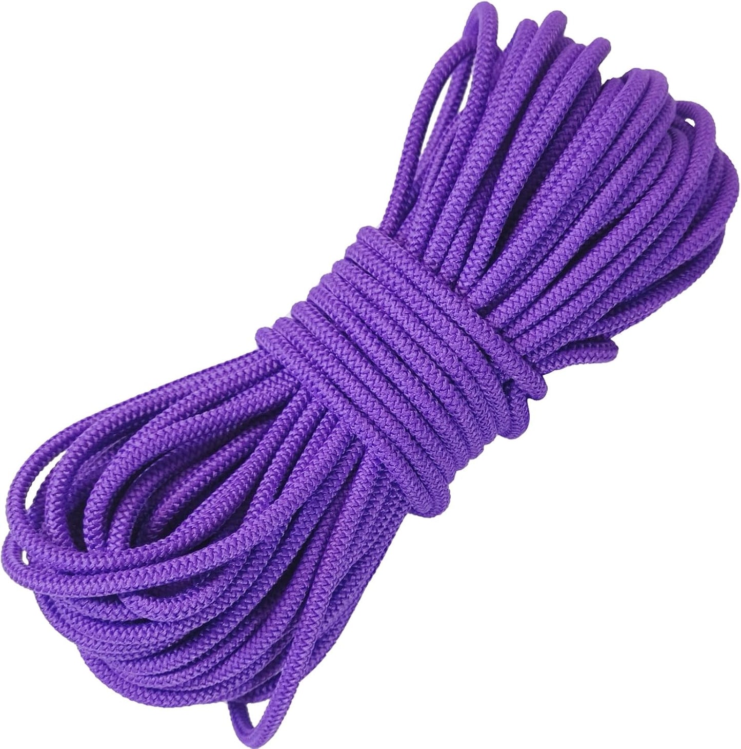 1/8 inch Non-Slip Elastic Band -3mm 15 Yards Soft Elastic Cord Stretch String Braided Thread for Sports Gear, DIY Crafts, Hair Bands, Shoelaces,Apparel Making & Camping Tie Down (Purple)