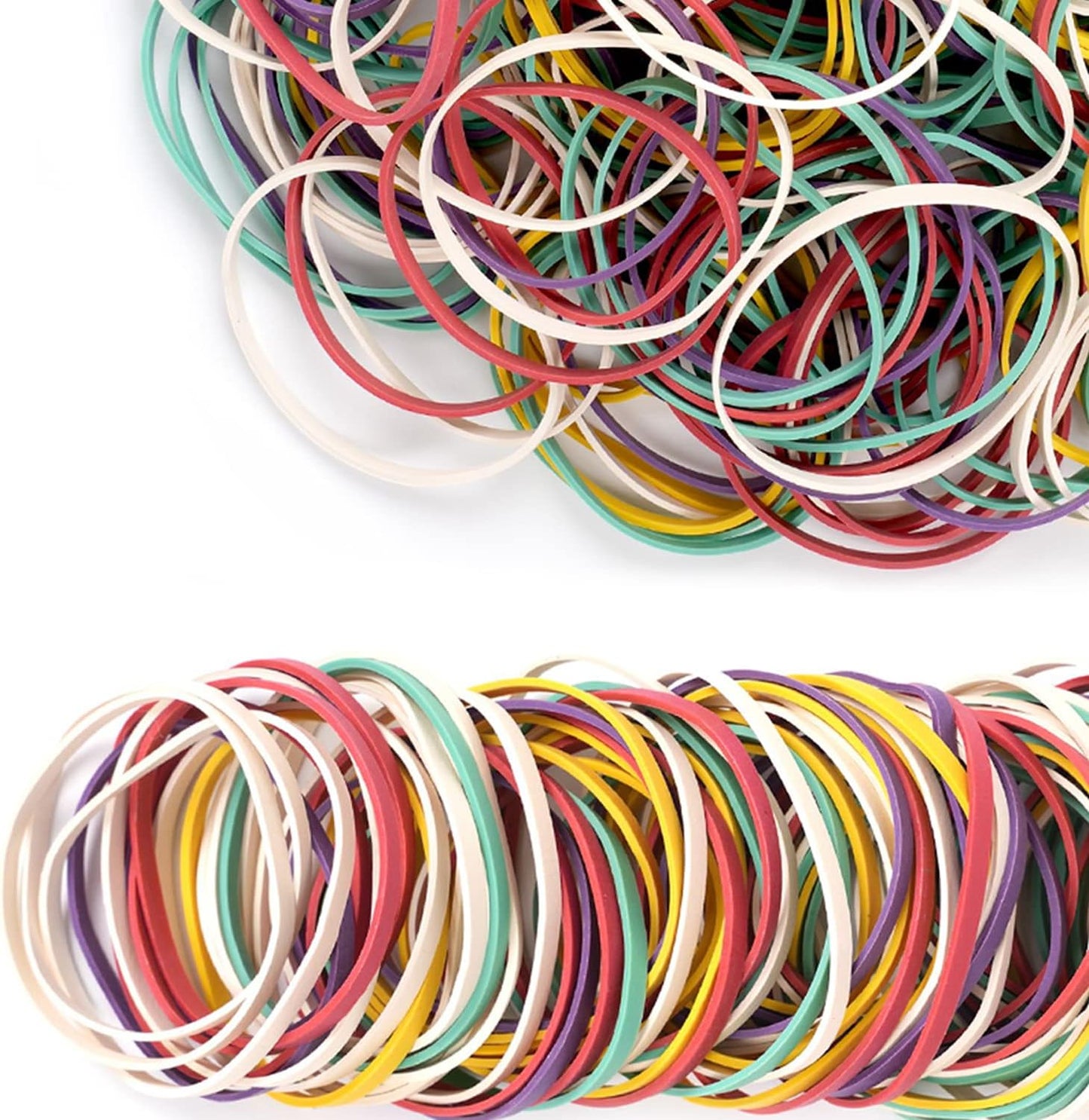 AMUU Rubber Bands #33 colors rubber band About 200pcs size 33 rubber Bands for Office School Home Strong Elastic Band 5 colors Loop Office Supplies