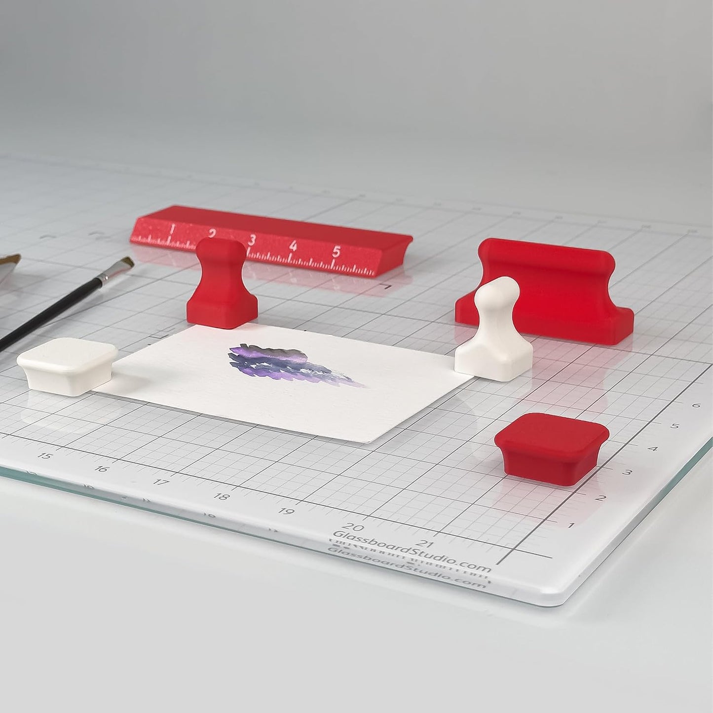 Glassboard Studio MiniPawn Magnet - Strong Neodymium Rare Earth Magnets for Fridge, Whiteboard, Locker & Magnetic Glassboards - Crafting & Office Use - Strong Fridge Magnets (Periwinkle Purple, 12)