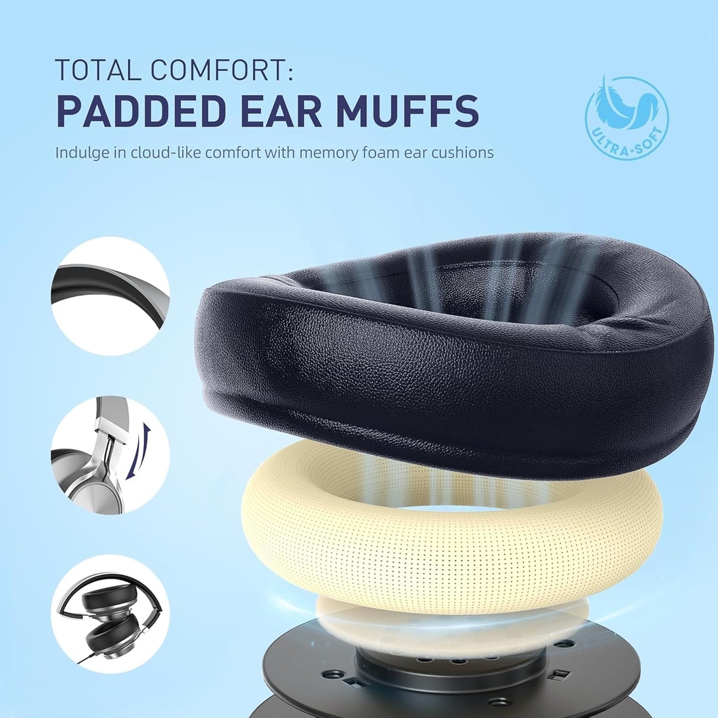 AILIHEN C90 Wired Headphones with Microphone Volume Control, Noise Reduction Over Ear Headphones Wired 3.5mm, Super Soft Corded Headphone for Cellphones, Tablet and Chromebook (Grey)