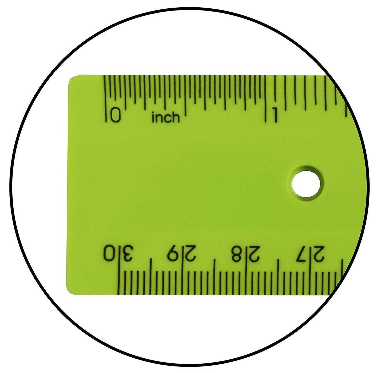 Acrimet Plastic Ruler 12 Inches/ 30 Centimeters, Measuring Device Tool for Student, School, Office, Heavy Duty (Citric Assorted Color) (6 Pack)