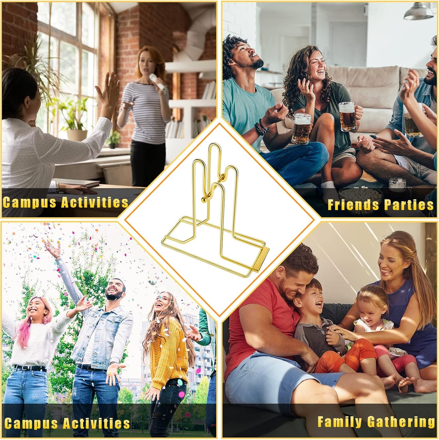 5 Pieces Raffle Ticket Dispenser Brass Ticket Roll Dispenser Raffle Drum for Single Double Roll, Sweepstakes, Charity Auctions, Trade Shows