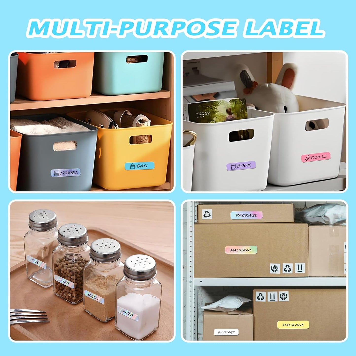 960 Pcs MIARALA Nebula/Galaxy Series D30 Label Tape, Label Maker Tape-12mm×40mm(0.47"x1.57") Sticker Thermal Paper Self-Adhesive Label Tape for D30 Printer 6 Rolls