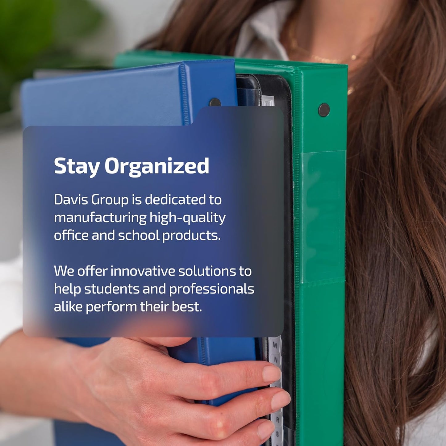 Davis Group A-Z Index Tab Dividers for 3 Ring Binders, Customizable Table of Contents, 6 Sets