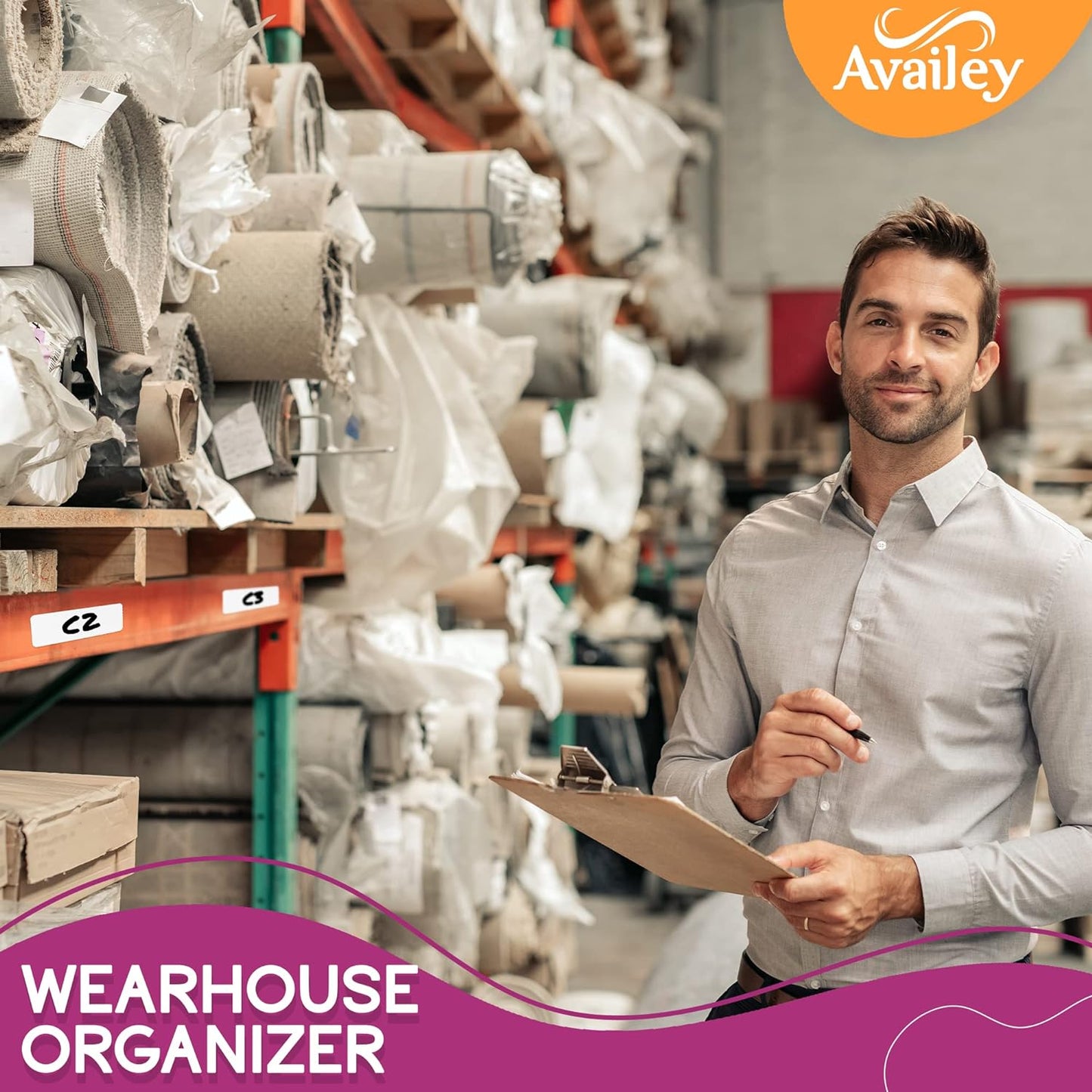 Availey 40 Pieces (3 x 2") - White Magnetic Dry Erase Labels - Reusable Strips for Classroom Home Office Garage - Refrigerator Blank Writable Erasable Cards - Name Tags Students Locker Shelf