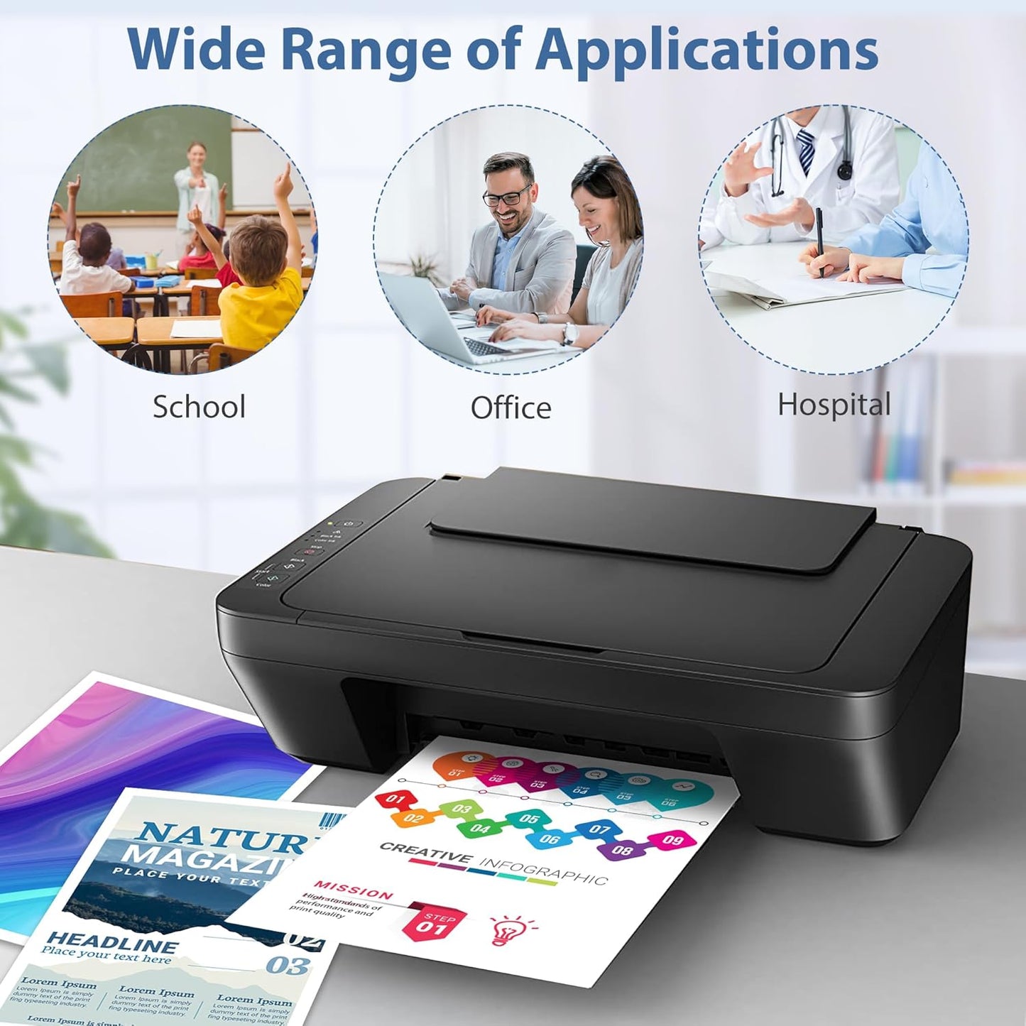 210X Toner Cartridges Compatible for 210X High Yield 210A Set for Color LaserJet Pro 4201dn 4201dne 4201dw 4201dwe MFP 4301dw 4301dwe 4301fdn 4301fdne 4301fdw 4301fdwe Printer(4 Pack, BK/Y/M/C)