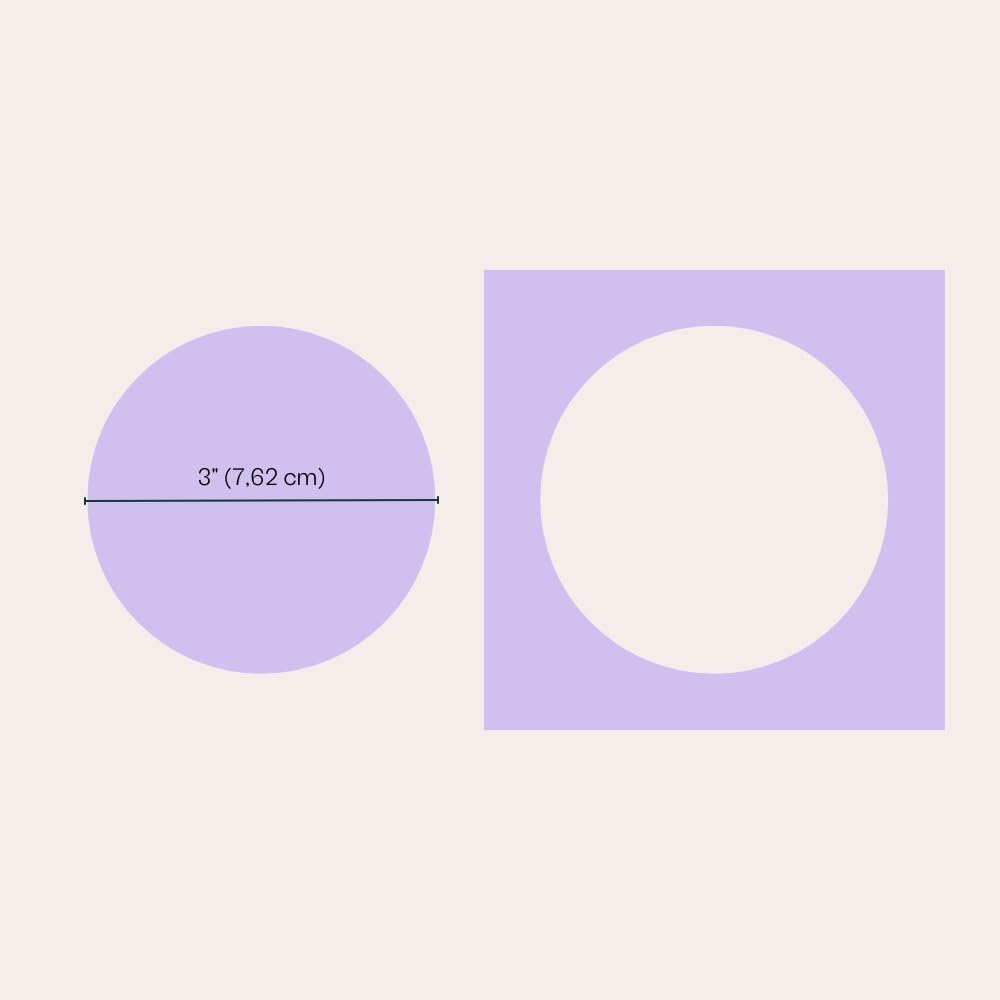 Craftelier - 3 Inch Circle Punch with Lever Press | Shape Hole Puncher for Paper Crafts | Round Hole Punch to Create Scrapbooks, DIY Cards & Journals | Mini Hole Punch for Paper & Cardstock.