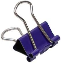 JAM PAPER Colorful Binder Clips - Extra Small - 3/5 Inch (15 mm) - Purple Binderclips - 30/Pack