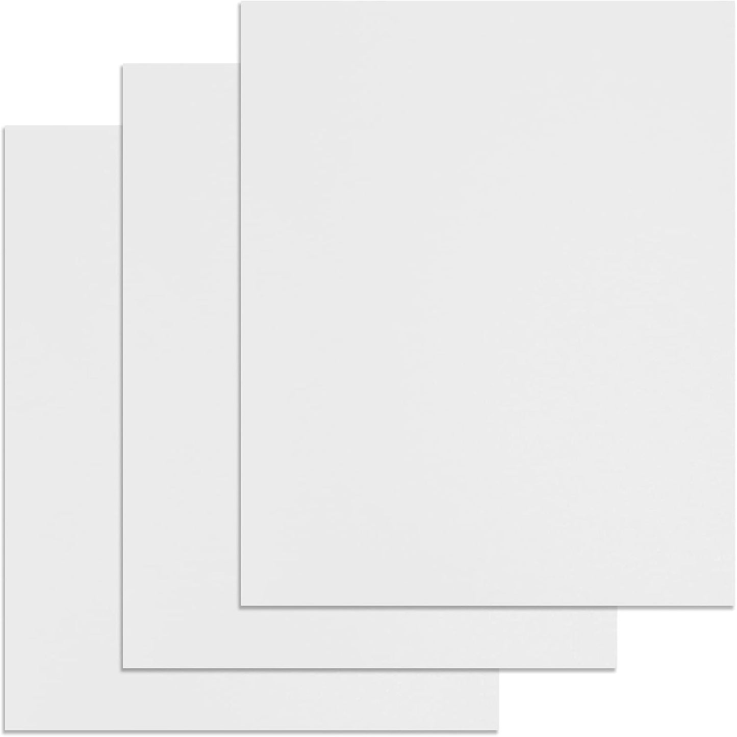 Binditek 25 Pack 12 Mil Sand-Textured Polycover - Plastic Binding Cover for Business Reports and Proposals - Lightly Sanded Finish - Square Corners, Un-Punched, White Color, Office Supplies