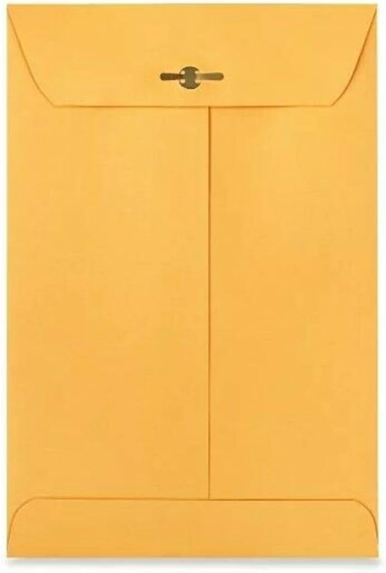 Catalog Envelopes (Open End), Brown Kraft, 28 Pound. 500 Per Pack. (Clasp, 6"x9")