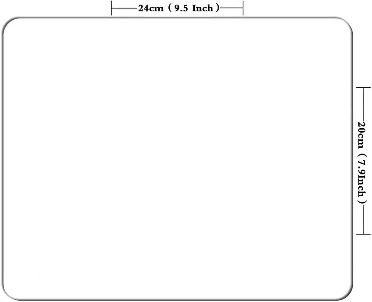 2025 Calendar Horizontal Non-Slip Rubber Mouse Pad， Calendar Black Mouse Mat Mouse Pad Office Gaming Mousemat 9.5 inch x 7.9 inch