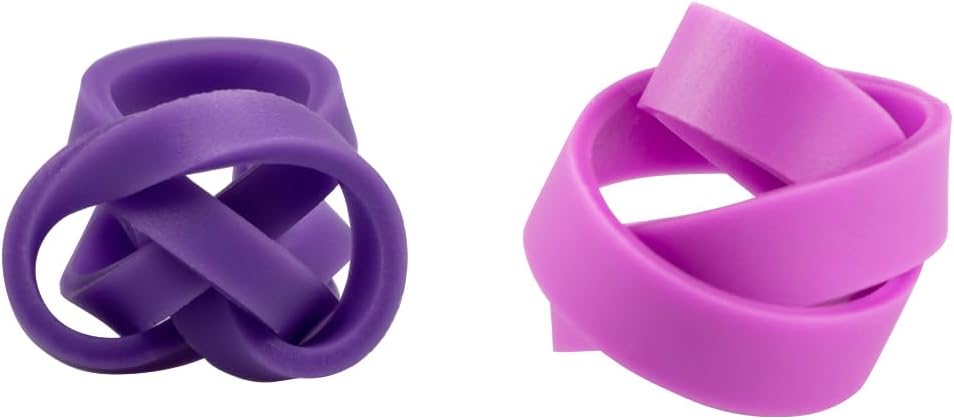 JAM PAPER Colorful Rubber Bands - Sizes 33 & 64 Set - Purple Multi-Purpose Rubberbands - 200/Pack