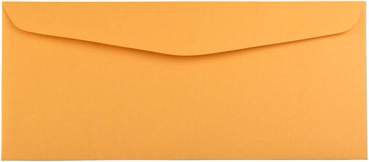 JAM PAPER #14 Envelopes - 5 x 11 1/2 - Brown Kraft Manila - Bulk 500/Box