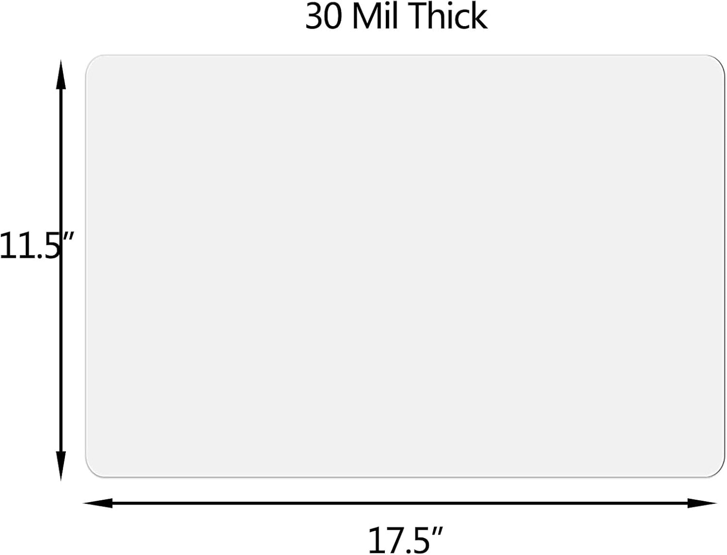 Car Magnetic Sheet, Large Blank White Magnet Sign Roll for Vehicle Doors, 11.5" x 17.5", 30 Mil Thick - Ideal for Custom Personalization Décor, Temporary Ads, Instructional & Warning Signs (2)