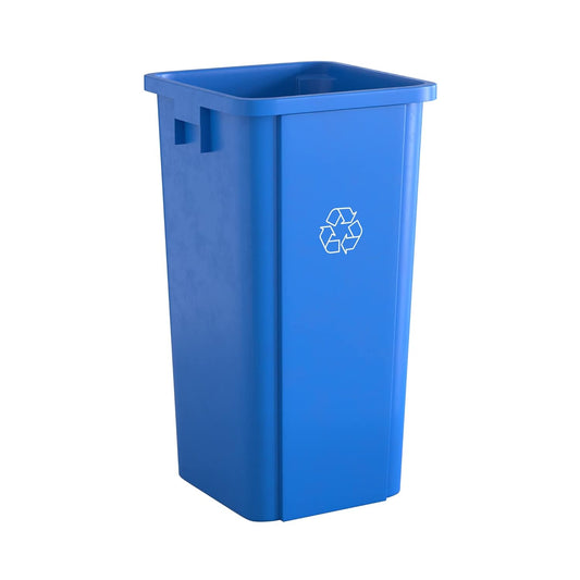 23 Gallon Blue Square Commercial Trash Can