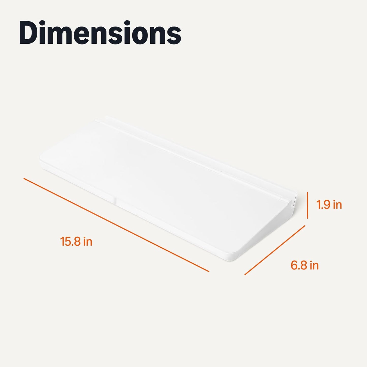 Amazon Basics Desktop Dry Erase Whiteboard with Organizer and Accessories, 15.7 x 5.4 inches, 1 Pack, White