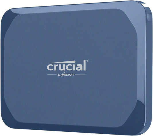 Crucial X10 4TB Portable SSD, Up to 2,100MB/s, USB 3.2 USB-C, External Solid State Drive, Compatible with Windows, Mac & Android, Durable Storage for Games, Photos & Files, Blue - CT4000X10SSD9-02
