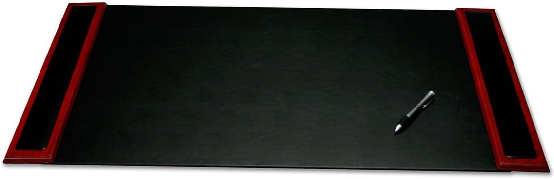 Dacasso Rosewood and Leather Desk Set, 10-Piece