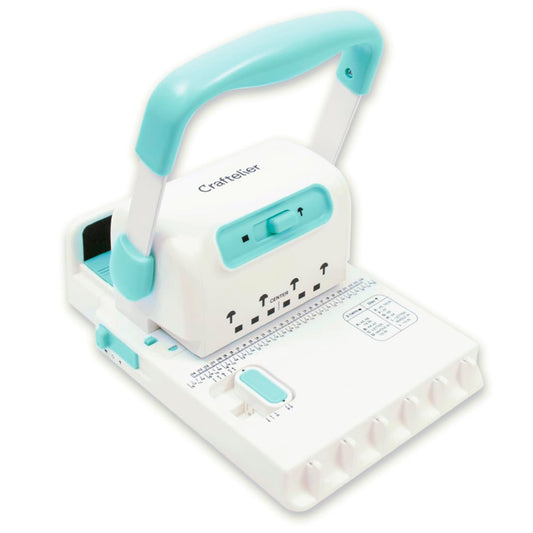 Craftelier - Spiral Binding Machine | Binder Machine for Book Binding | Compatible with 2:1 Spiral Coils and Classic Rings up to 1" | Compact Coil & Wire Book Binder Tool for Paper, Notebooks