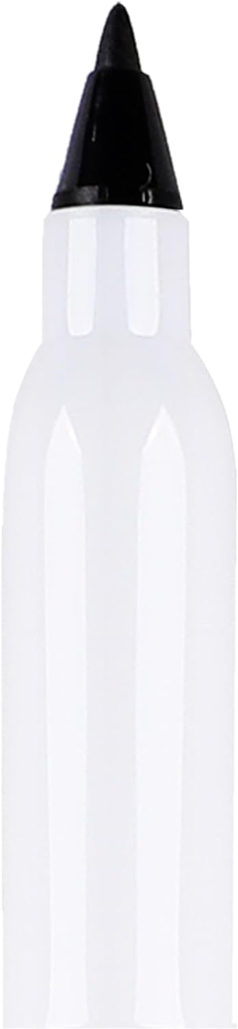 Amazon Basics Low Odor Ultra Fine Tip Dry Erase White Board Markers, Black, 12-Pack