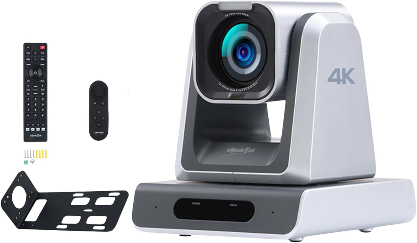 4K NDI|HX3(Certified) PTZ Camera PoE, 25X Optical Zoom, Simultaneous HDMI & SDI outputs, RTSP/RTMP(s)/SRT, Standalone IP Live Streaming to Youtube, Twitch for Meeting, Church, Event, Teaching