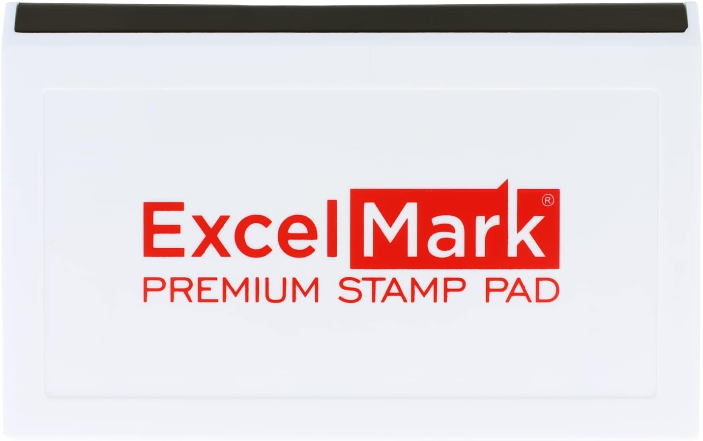 ExcelMark Rubber Stamp Ink Pad Extra Large 3-7/8" x 7" (Red)