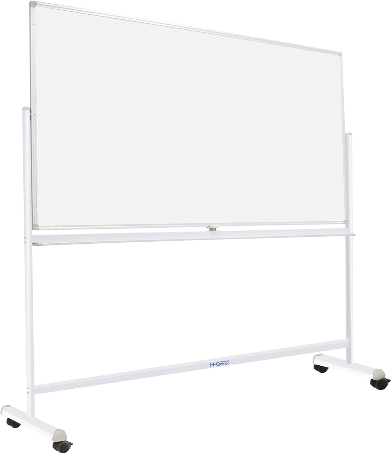 H-Qprobd Mobile Whiteboard 72"x40" Magnetic Dry Erase Board with Stand Double-Sided Rolling Whiteboard for Office, Home & School