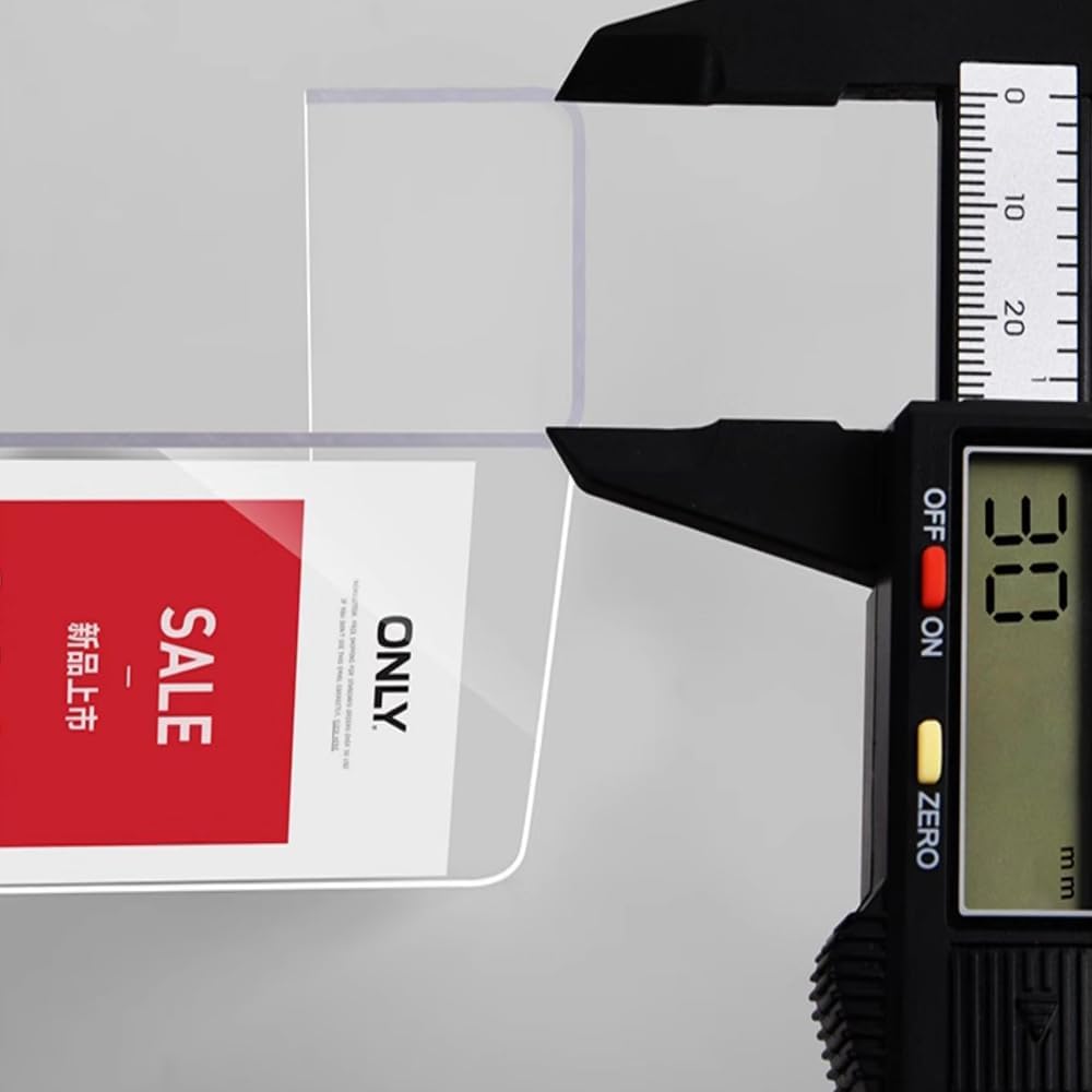 Acrylic Sign Holder Price Tag Displays Sign Holder Ads Display Stand for Retail Store Clothing Price (Horizontal A4 297×210mm/11.69×8.27inches)